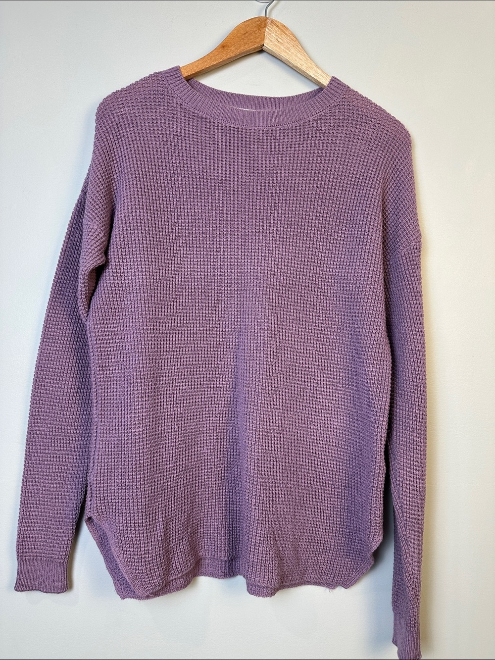 61. Kersh merino wool blend waffle sweater